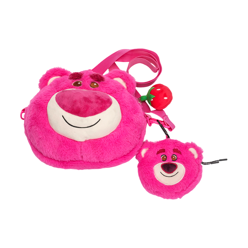 Bedårande rosa björn plysch ryggsäck