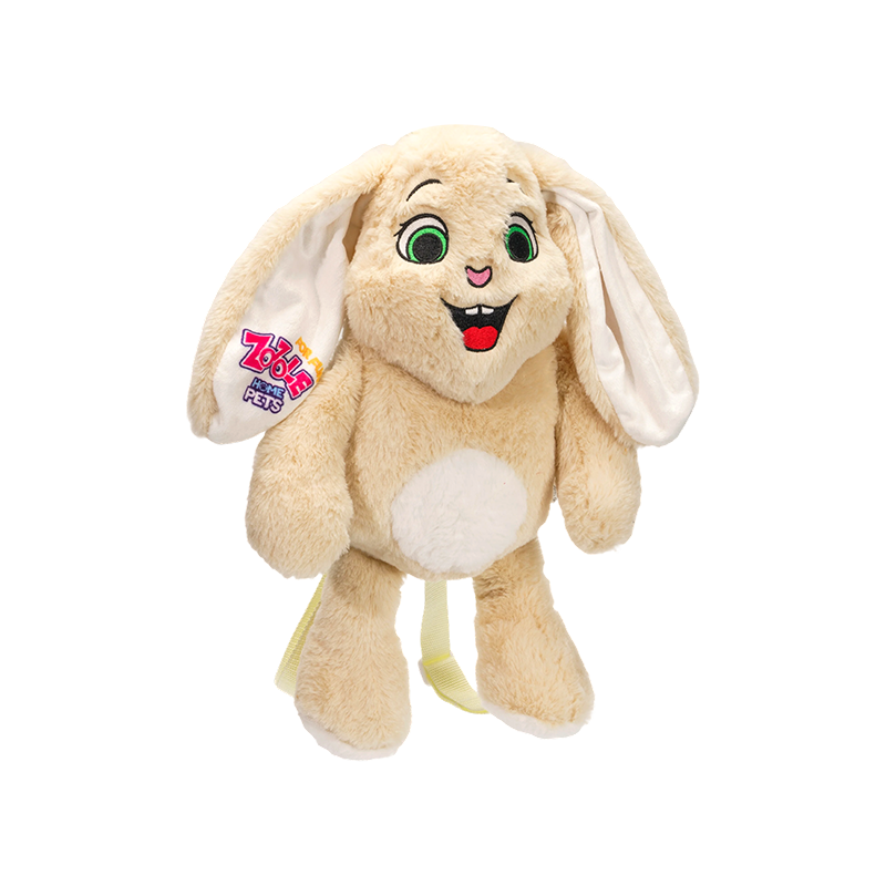 Långörad glad ryggsäck i plysch hare