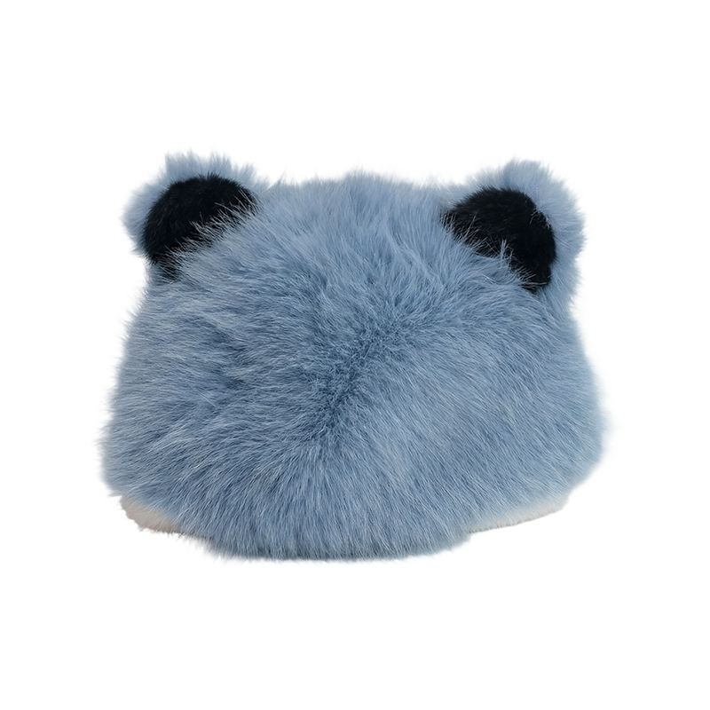 Blå panda öron plysch hatt