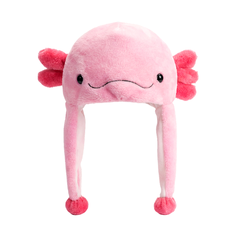 Rosa axolotl plyschmössa