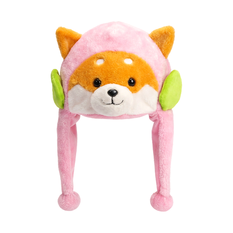 Rosa härlig shiba inu plyschmössa