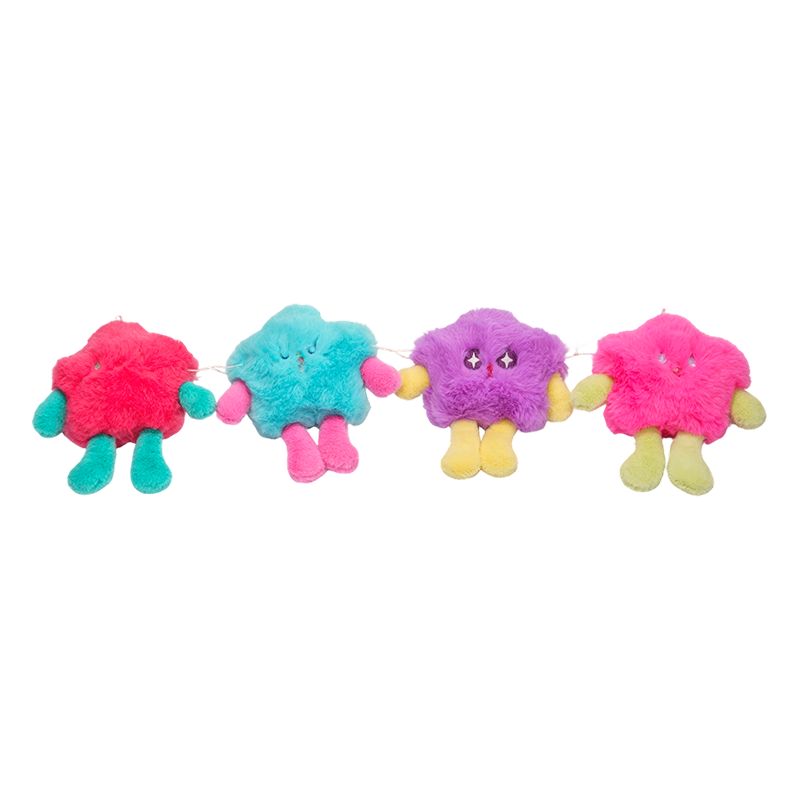 Färgglada söta fluffiga monsterplyschleksaker Färgglada söta fluffiga monsterplyschleksaker